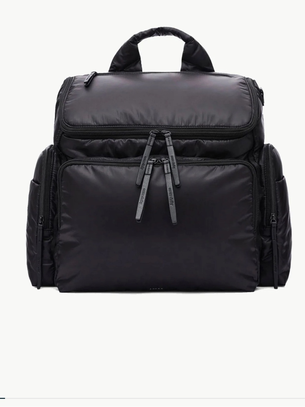Caraa Baby Bag Large in Black Nylon baby diaper bag backpack